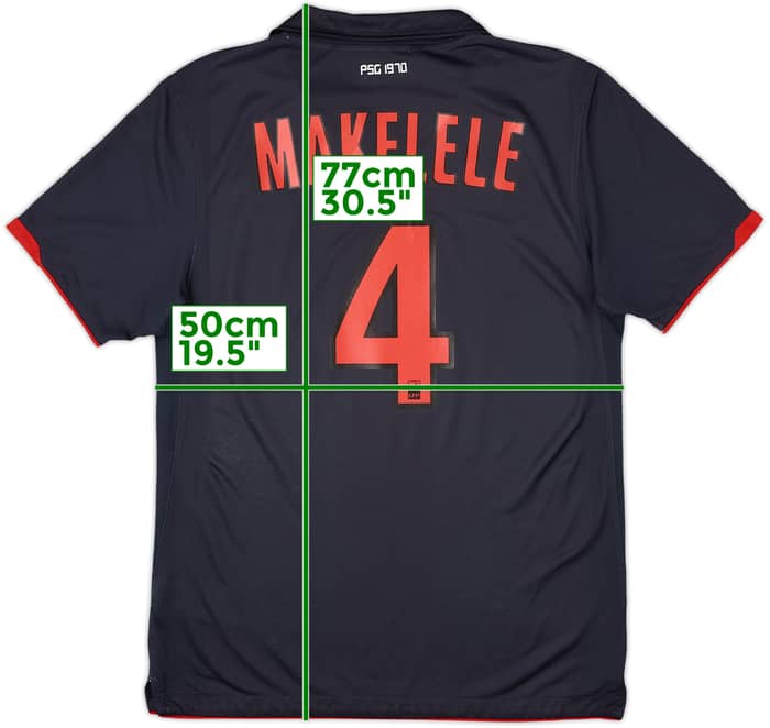 2010-11 Paris Saint-Germain Away Shirt Makelele #4 - 7/10 - (M)