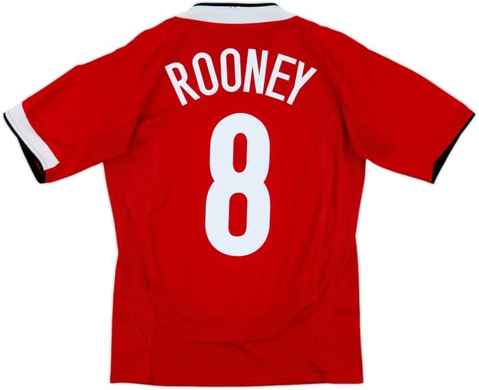 2004-06 Manchester United Home Shirt Rooney #8 - 7/10 - (S)