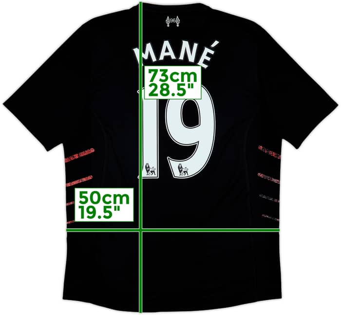2016-17 Liverpool Away Shirt Mane #19 - 6/10 - (M)
