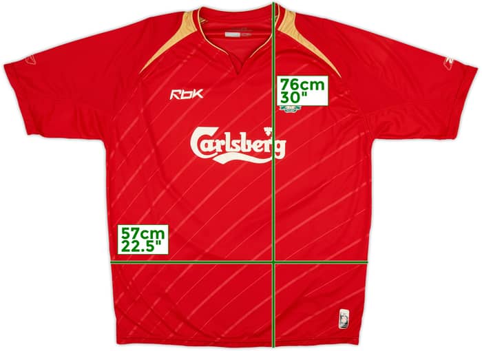 2005-06 Liverpool CL Home Shirt - 5/10 - (XL)