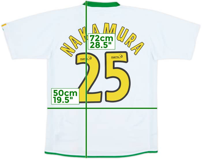 2006-08 Celtic European Shirt Nakamura #25 - 6/10 - (S)