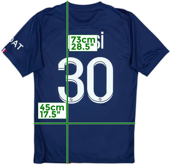 2022-23 Paris Saint-Germain Home Shirt Messi #30 - 8/10 - (S)