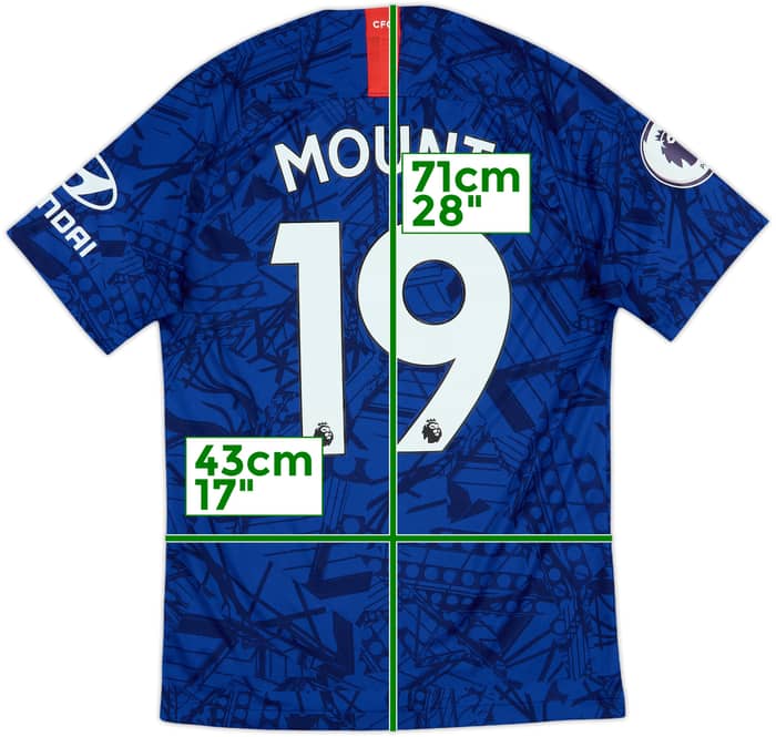 2019-20 Chelsea Home Shirt Mount #19 - 8/10 - (S)