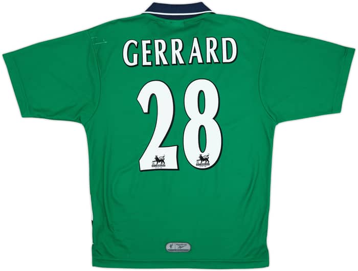 1999-00 Liverpool Away Shirt Gerrard #28 - 7/10 - (S)