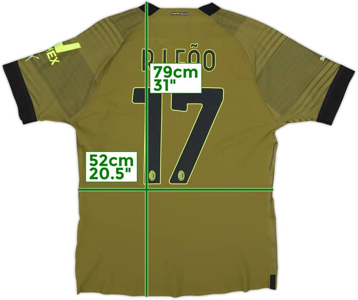 2022-23 AC Milan Authentic Third Shirt R.Leao #17 (L)