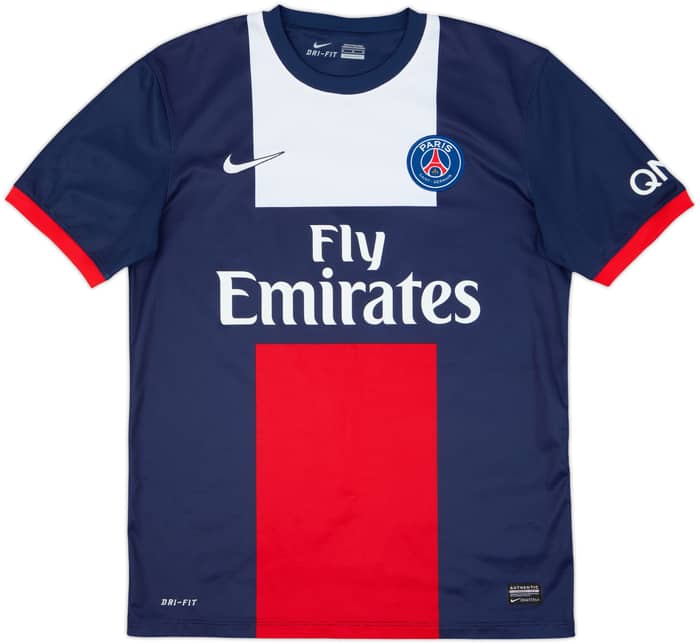 2013-14 Paris Saint-Germain Home Shirt Cavani #9 - 8/10 - (M)
