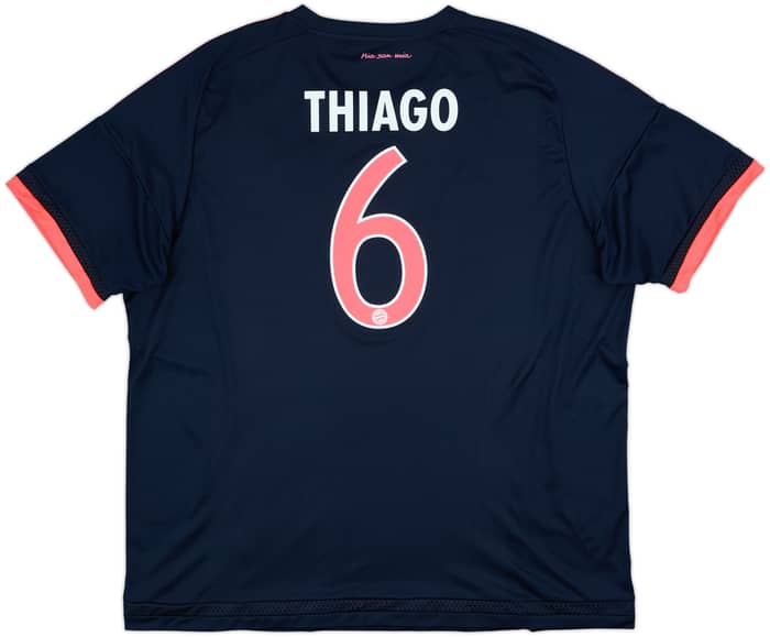 2015-16 Bayern Munich Third Shirt Thiago #6 - 9/10 - (XXL)