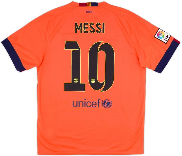 2014-15 Barcelona Away Shirt Messi #10 - 9/10 - (L)