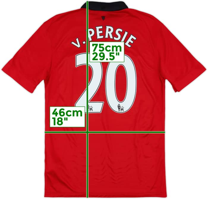 2013-14 Manchester United Home Shirt V.Persie #20 - 6/10 - (M)