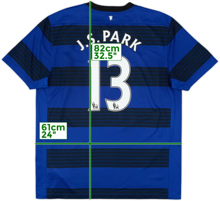 2011-13 Manchester United Away Shirt J.S.Park #13 - 8/10 - (XL)