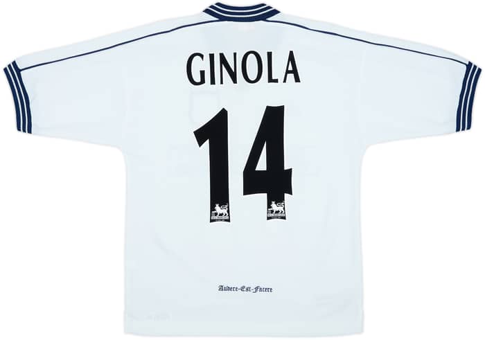 1997-99 Tottenham Home Shirt Ginola #14 - 8/10 - (S)