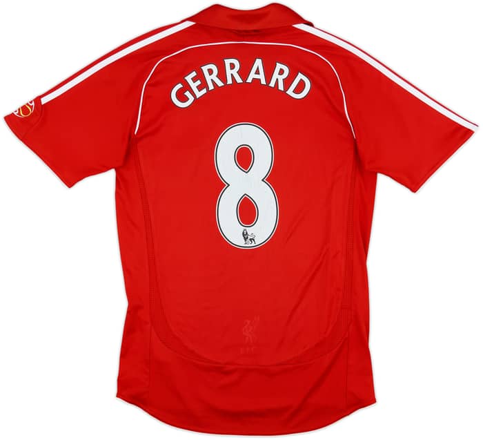 2006-08 Liverpool Home Shirt Gerrard #8 - 5/10 - (S)