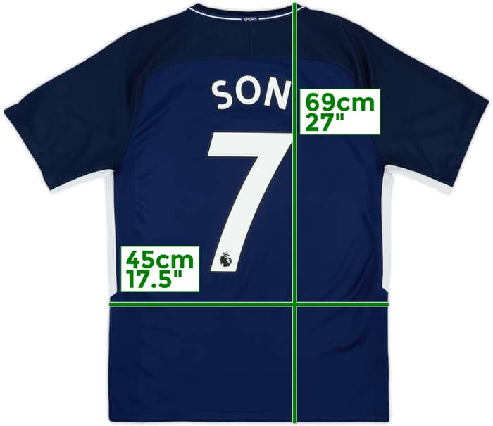 2017-18 Tottenham Away Shirt Son #7 - 10/10 - (S)