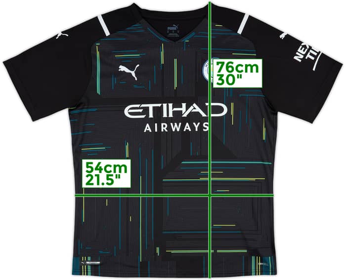 2021-22 Manchester City GK S/S Shirt - 8/10 - (XL)