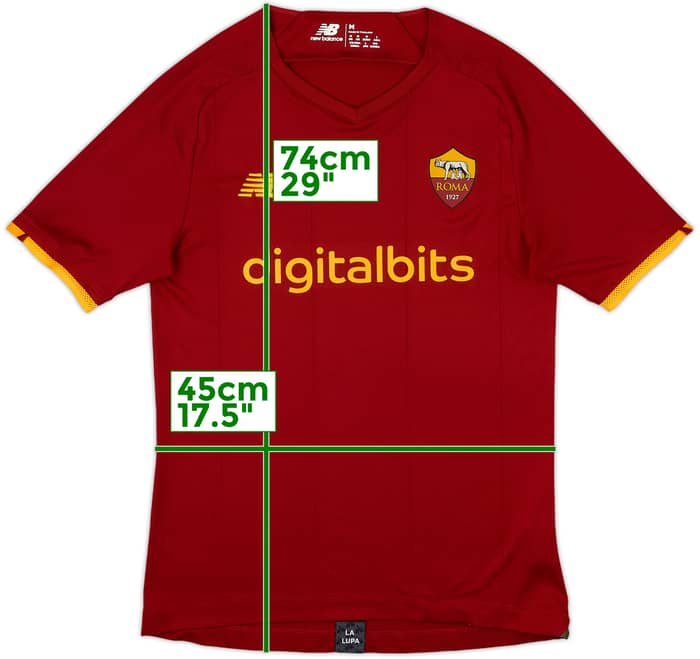 2021-22 Roma Home Shirt - 10/10 - (M)