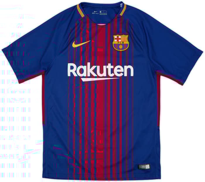 2017-18 Barcelona Home Shirt Suarez #9 - 10/10 - (S)