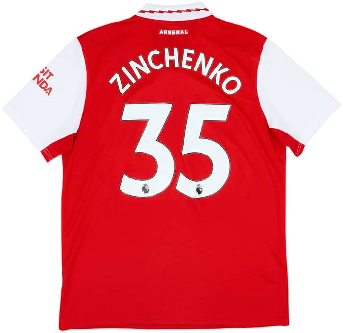 2022-23 Arsenal Home Shirt Zinchenko #35 - 7/10 - (L)