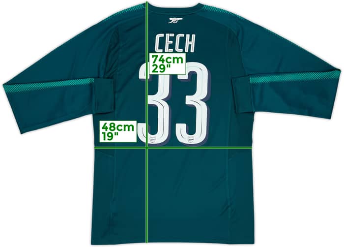 2017-18 Arsenal GK Shirt Cech #33 - 9/10 - (L)