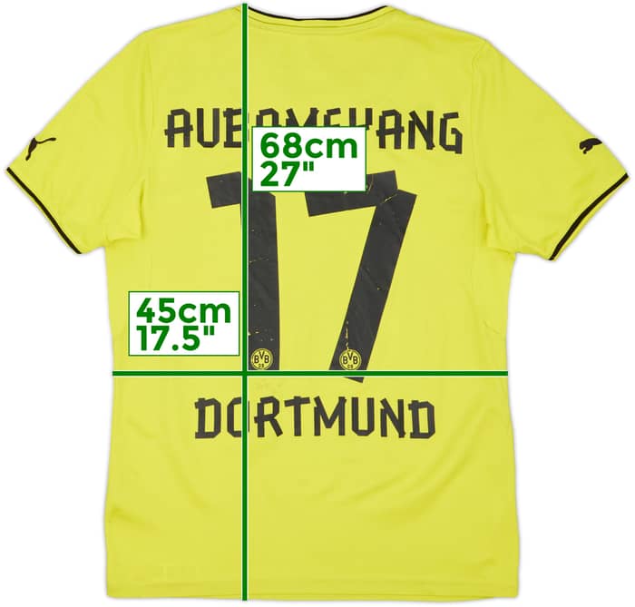 2013-14 Dortmund CL Home Shirt Aubameyang #17 - 5/10 - (S)