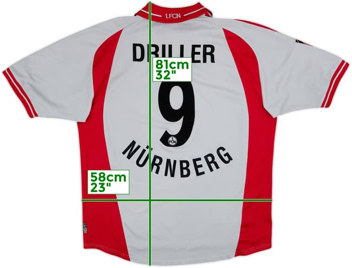 2000-02 Nurnberg Away Shirt Driller #9 - 5/10 - (XL)