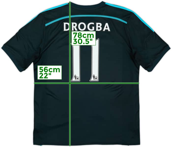 2014-15 Chelsea Third Shirt Drogba #11 - 6/10 - (XL)