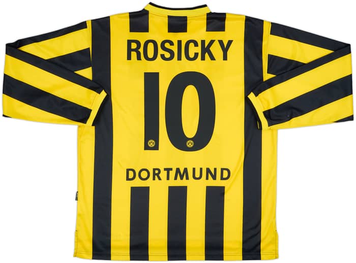2000-02 Borussia Dortmund Home L/S Shirt Rosicky #10 - 8/10 - (XL)