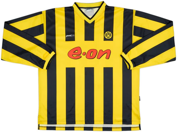 2000-02 Borussia Dortmund Home L/S Shirt Rosicky #10 - 8/10 - (XL)