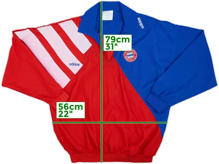 1993-95 Bayern Munich adidas Drill Top - 5/10 - (L)