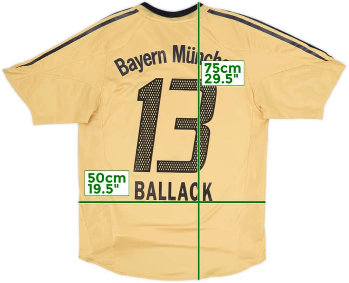 2004-05 Bayern Munich Away Shirt Ballack #13 - 8/10 - (M)