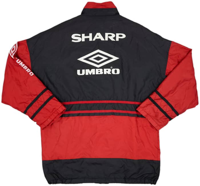 1996-97 Manchester United Umbro Padded Bench Coat - 8/10 - (L)