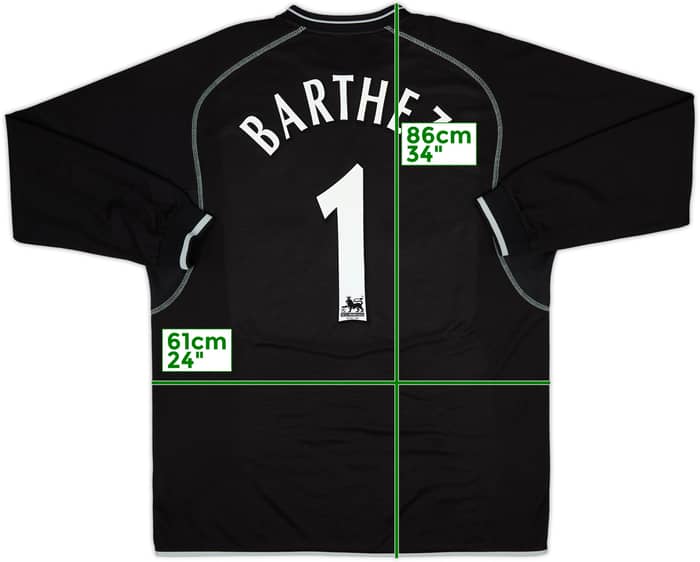 2000-02 Manchester United GK Shirt Barthez #1 - 8/10 - (XL)