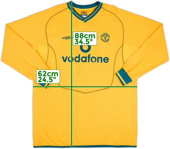 2000-02 Manchester United GK Shirt - 4/10 - (XL)