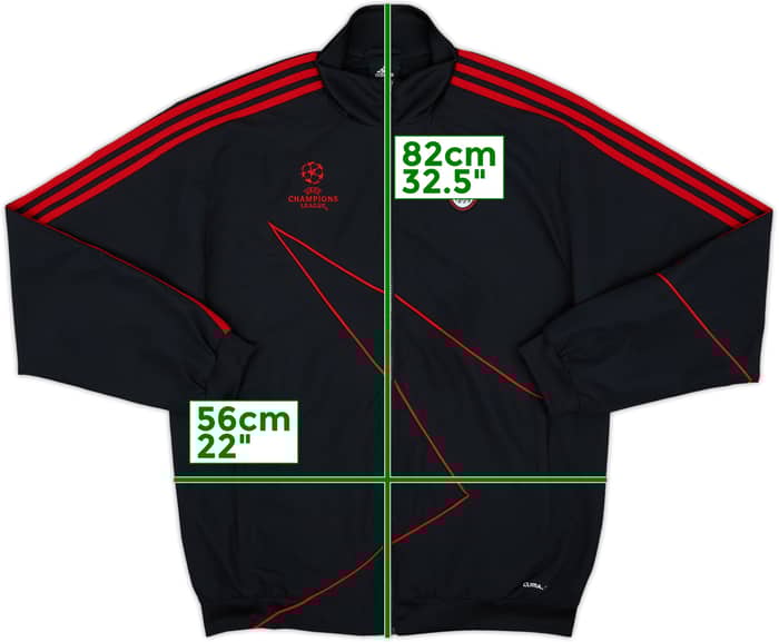 2009-10 AC Milan adidas CL Track Jacket - 9/10 - (M/L)