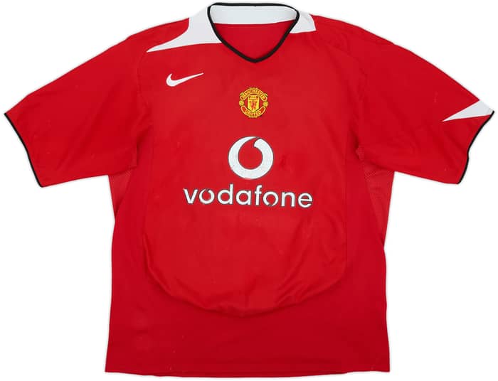 2004-06 Manchester United Home Shirt - 4/10 - (L)