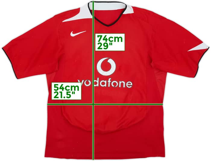 2004-06 Manchester United Home Shirt - 4/10 - (L)