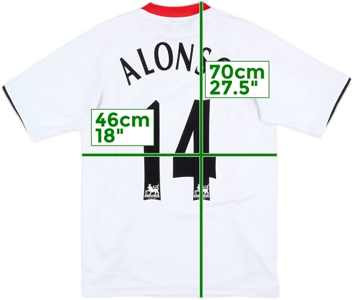 2005-06 Liverpool Away Shirt Alonso #14 - 6/10 - (S)
