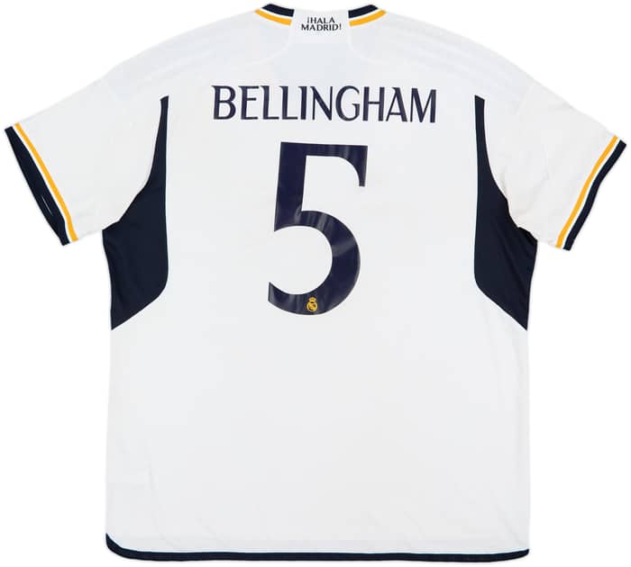 2023-24 Real Madrid Authentic Home Shirt Bellingham #5 - 6/10 - (XXL)