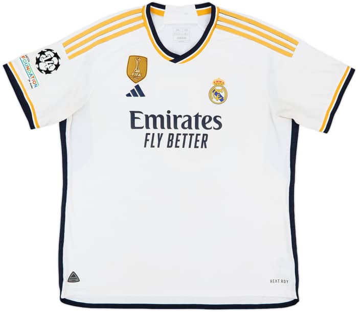 2023-24 Real Madrid Authentic Home Shirt Bellingham #5 - 6/10 - (XXL)