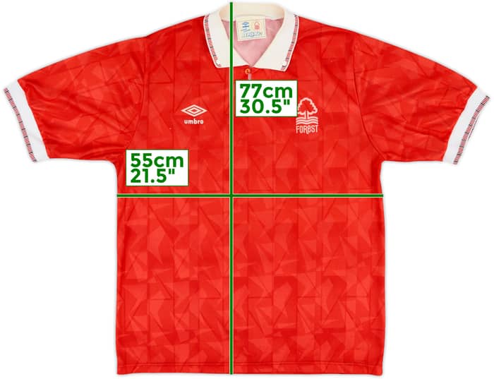 1990-92 Nottingham Forest Home Shirt - 7/10 - (L)