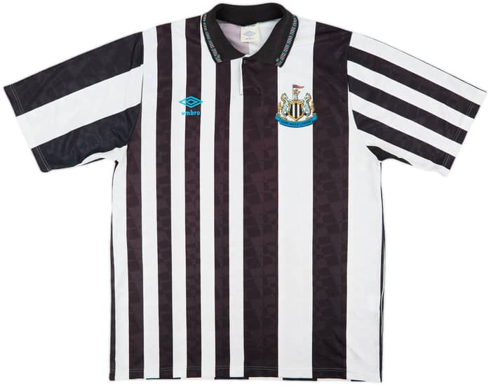 1990-91 Newcastle United Home Shirt - 8/10 - (L)