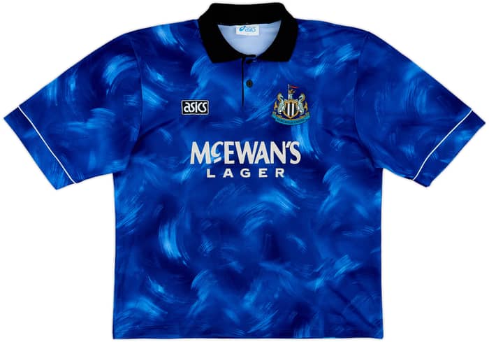 1993-95 Newcastle Away Shirt Cole #9 - 7/10 - (XL)