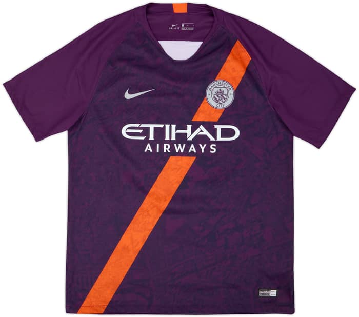 2018-19 Manchester City Third Shirt Kun Aguero #10 - 9/10 - (L)