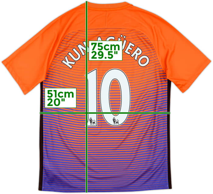 2016-17 Manchester City Third Shirt Kun Aguero #10 - 10/10 - (M)