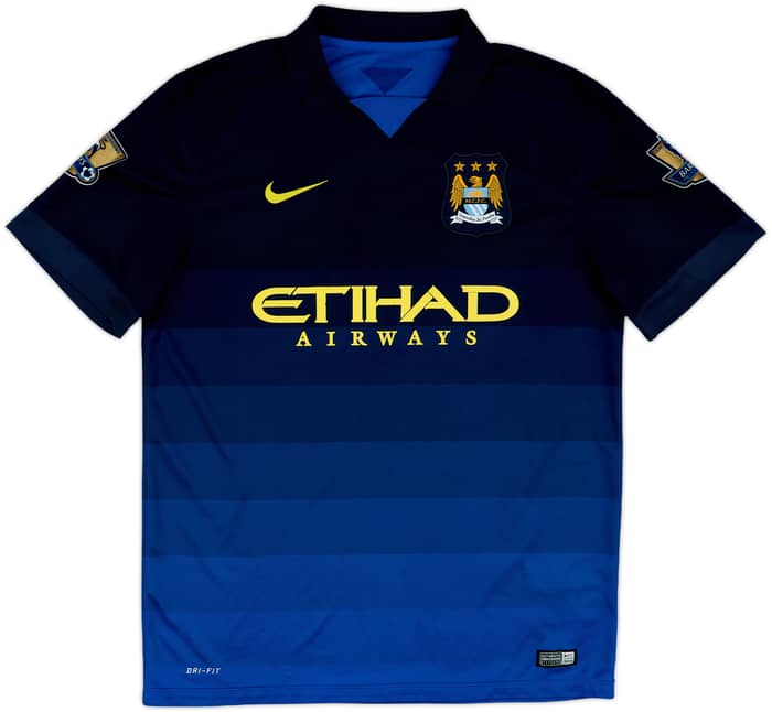 2014-15 Manchester City Away Shirt Kun Aguero #16 - 6/10 - (L)