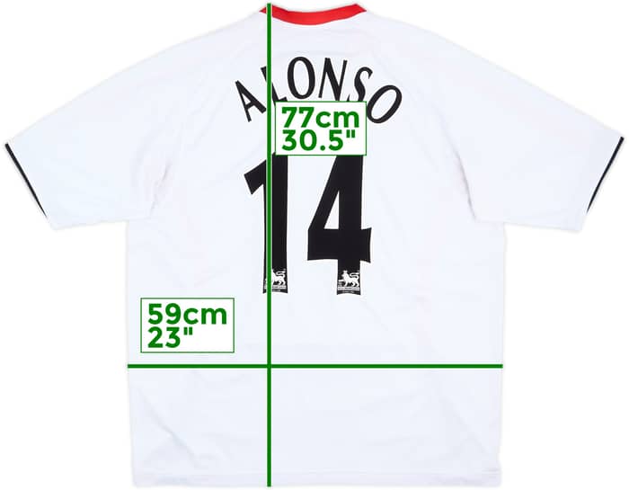 2005-06 Liverpool Away Shirt Alonso #14 - 7/10 - (XL)