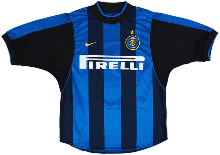 2000-01 Inter Milan Home Shirt Ronaldo #9 - 9/10 - (S)