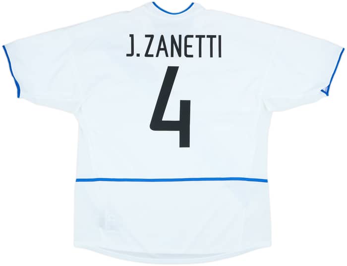 2002-03 Inter Milan Away Shirt Zanetti #4 - 8/10 - (XL)