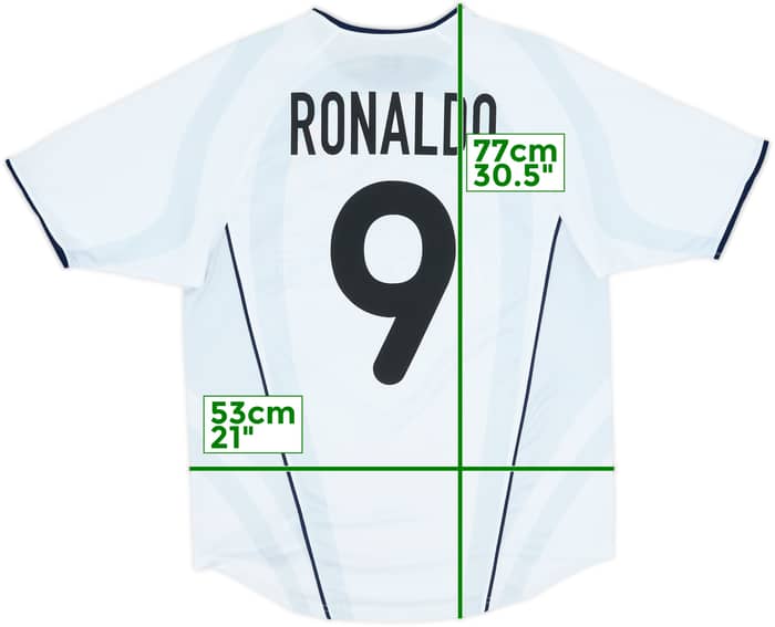 2001-02 Inter Milan Away Shirt Ronaldo #9 - 9/10 - (S)