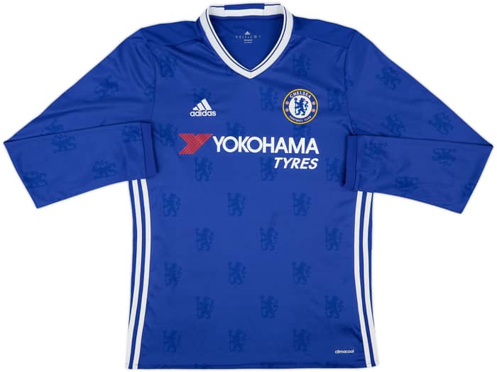2016-17 Chelsea Home L/S Shirt Hazard #10 - 6/10 - (M)