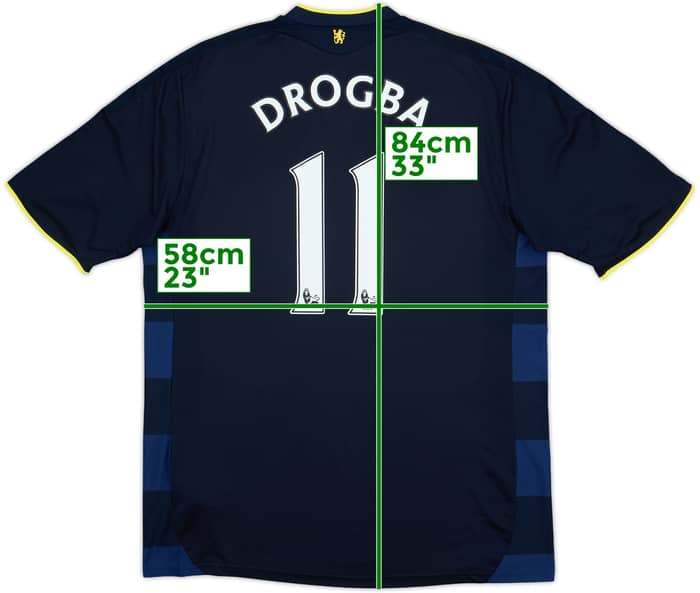 2009-10 Chelsea Away Shirt Drogba #11 - 9/10 - (L)